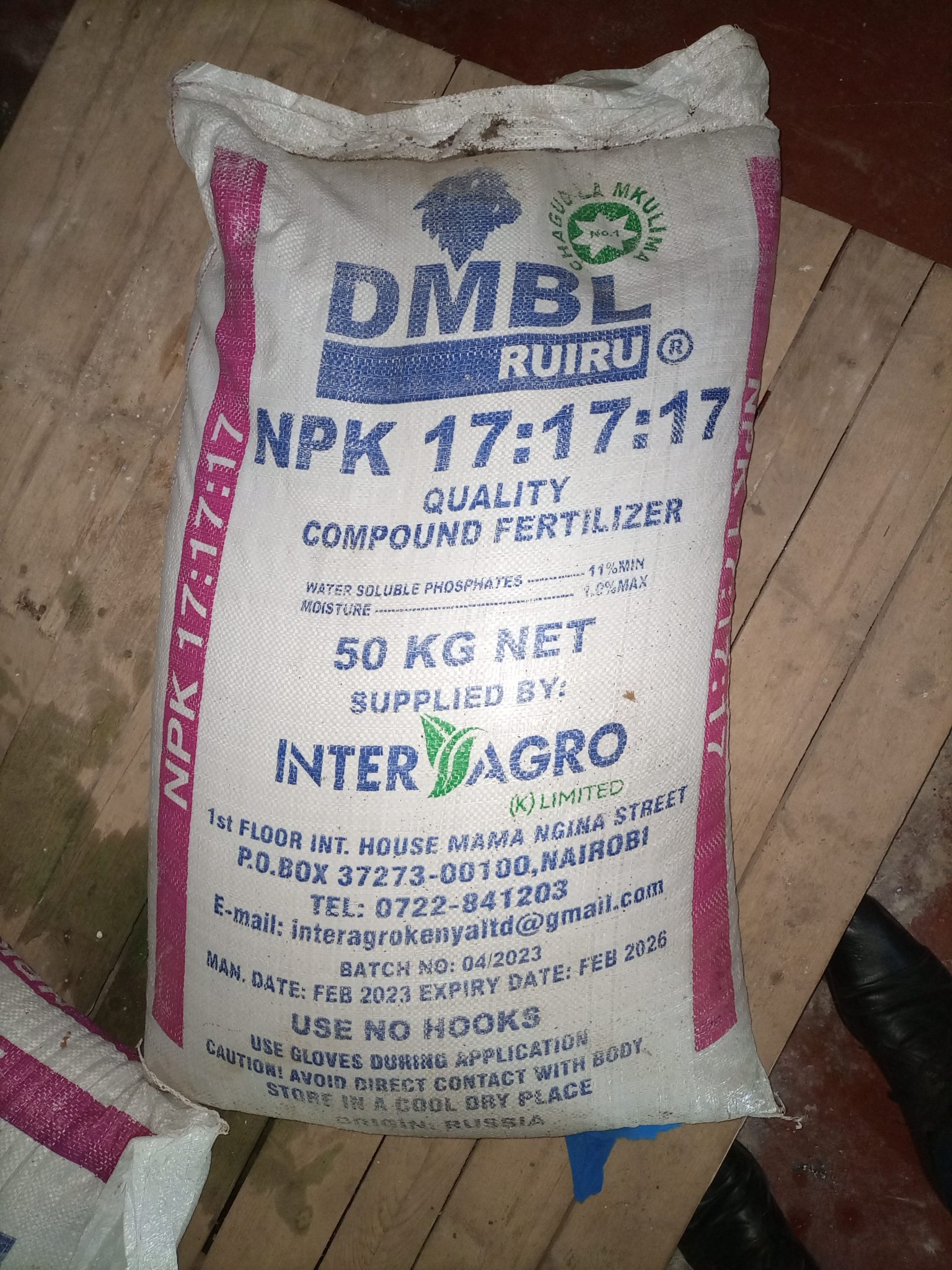 DMBL Ruiru NPK Fertilizer » Interfarm Kenya Limited